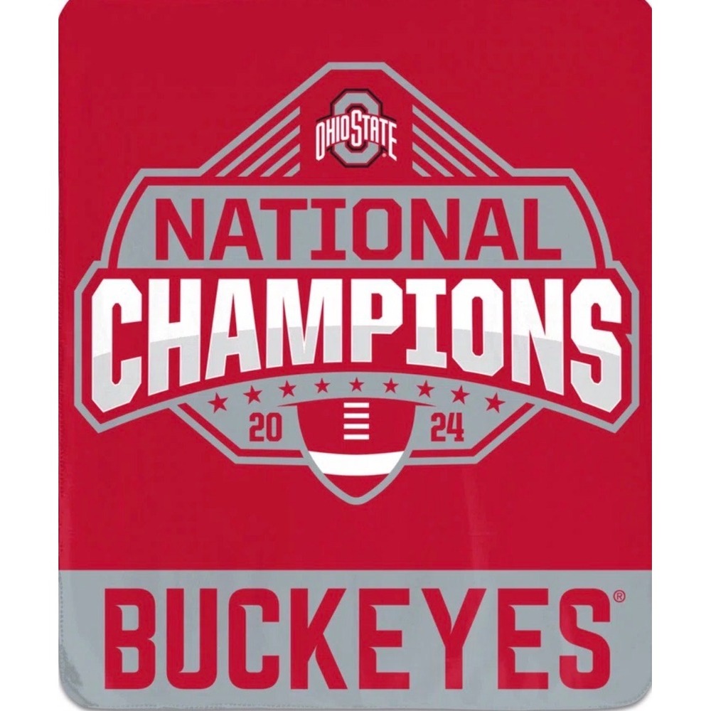 NWT Ohio State Buckeyes 2024 National Champions Blanket WinCraft Fanatics 50x60